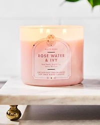 Rose Water & Ivy 3-Wick Candle