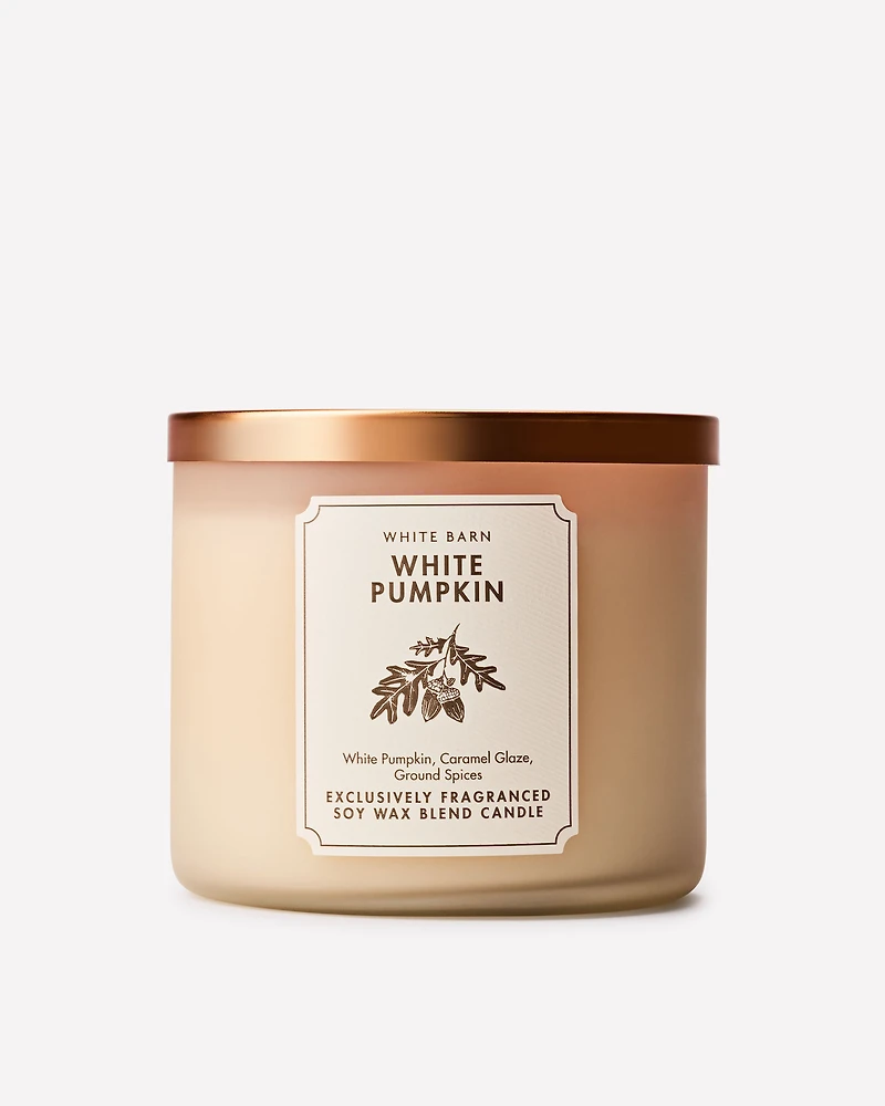 White Pumpkin 3-Wick Candle