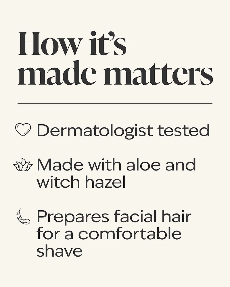 Shave Gel With Aloe & Witch Hazel