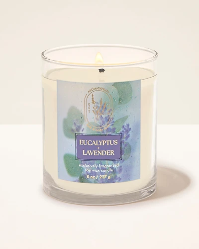 Eucalyptus Lavender Single Wick Candle