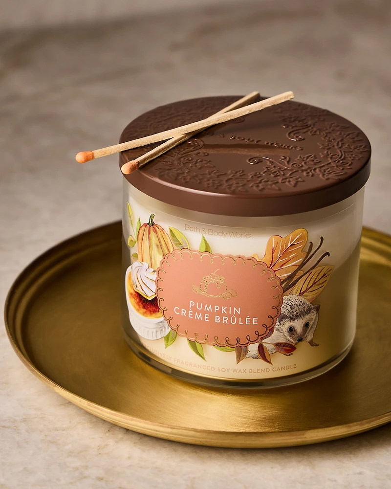 Pumpkin Crème Brûlée 3-Wick Candle