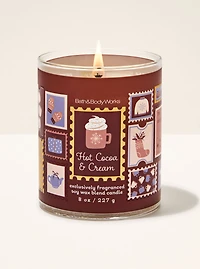 Hot Cocoa & Cream Single Wick Candle