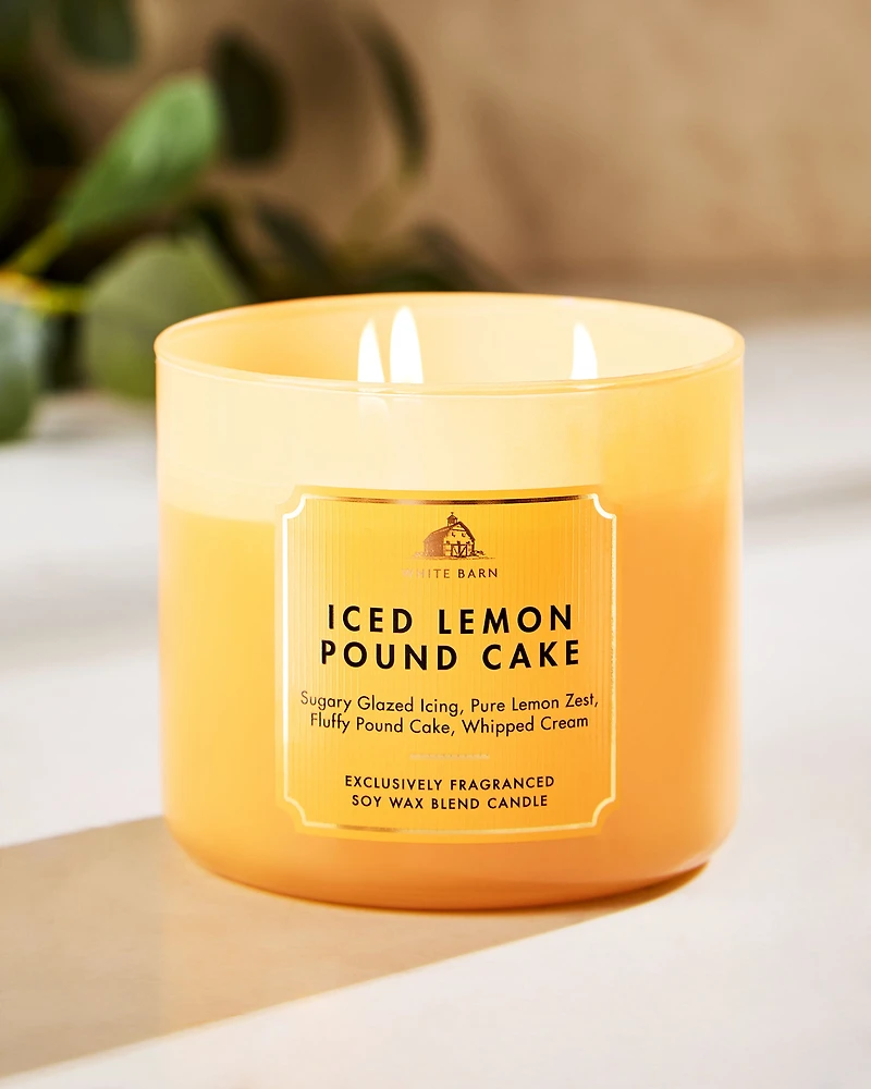 Iced Lemon Pound Cake 3-Wick Candle
