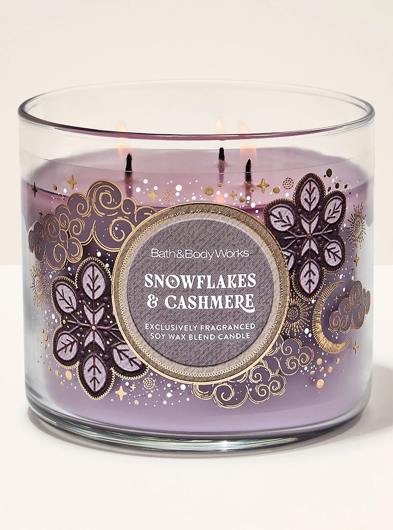 Snowflakes & Cashmere 3-Wick Candle