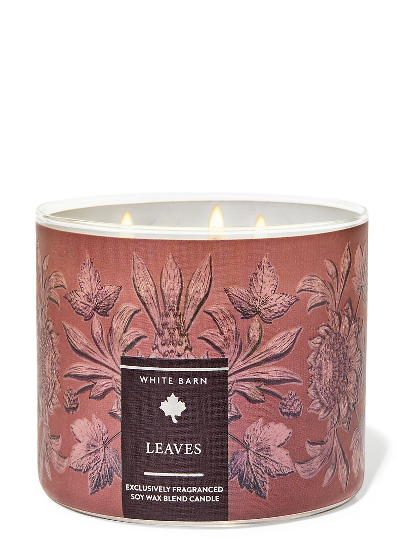 Leaves 3-Wick Candle