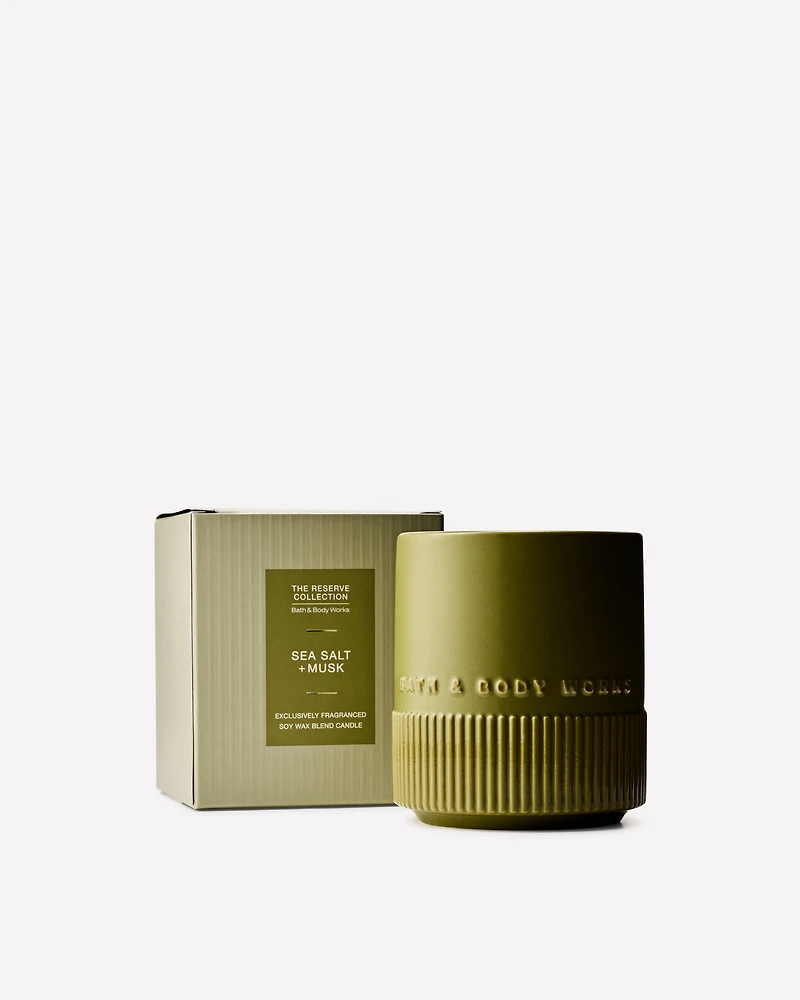 Sea Salt + Musk Single Wick Candle