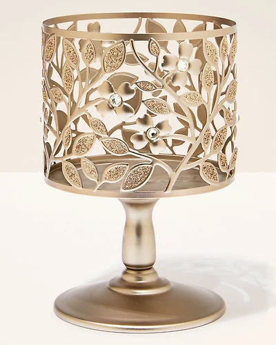Dogwood Pedestal 3-Wick Candle Holder