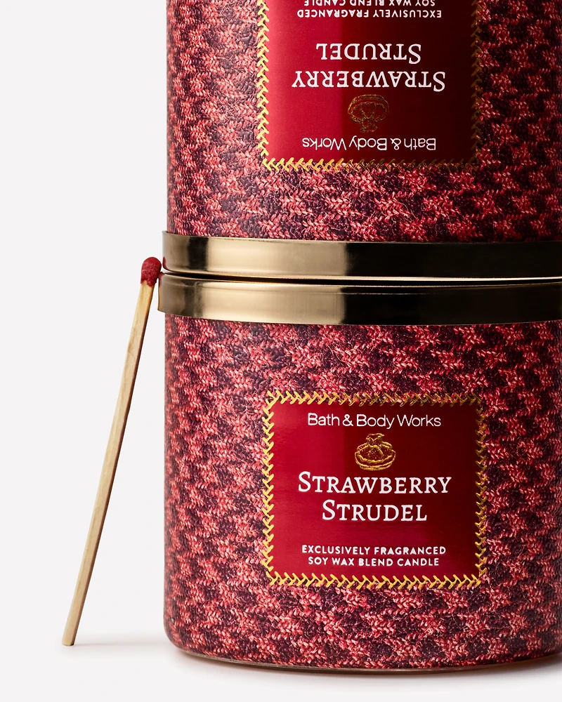 Strawberry Strudel 3-Wick Candle