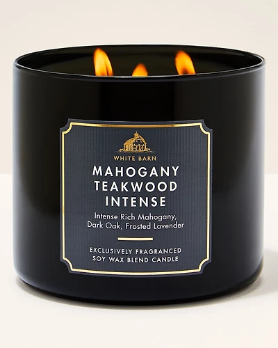 Mahogany Teakwood Intense 3-Wick Candle