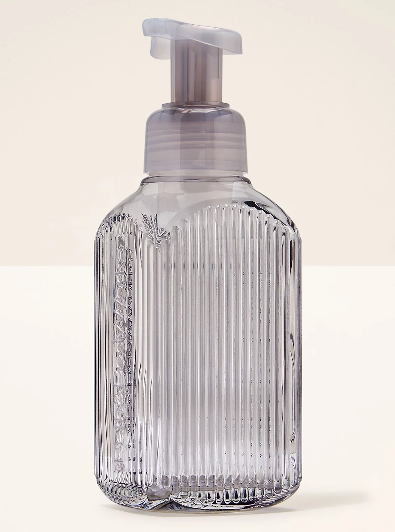 Charcoal Vertical Lines Gentle & Clean Foaming Hand Soap Dispenser