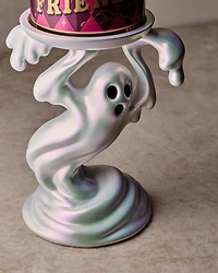 Drippy Ghost Pedestal 3-Wick Candle Holder