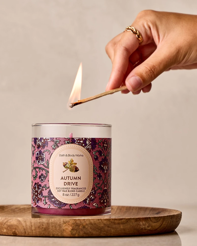 Autumn Drive Single Wick Candle