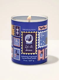 Let It Snow Single Wick Candle