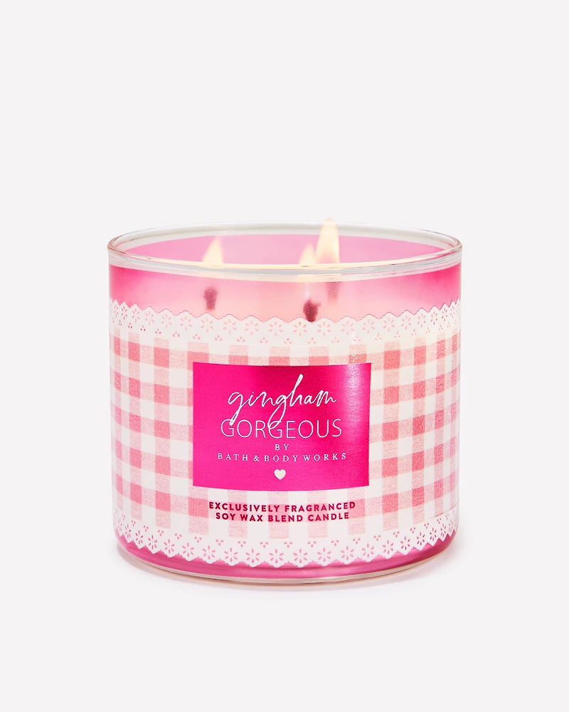Gingham Gorgeous 3-Wick Candle