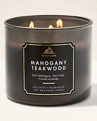 Mahogany Teakwood 3-Wick Candle