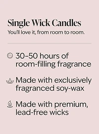 Mahogany Teakwood High Intensity Single Wick Candle