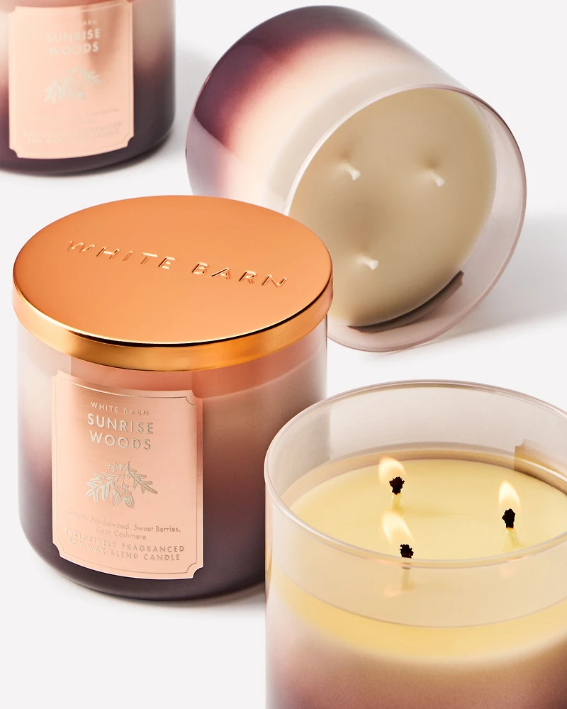Sunrise Woods 3-Wick Candle