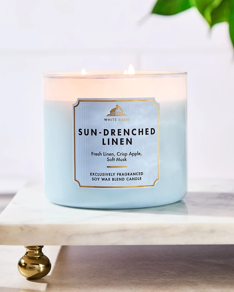 Sun-Drenched Linen 3-Wick Candle