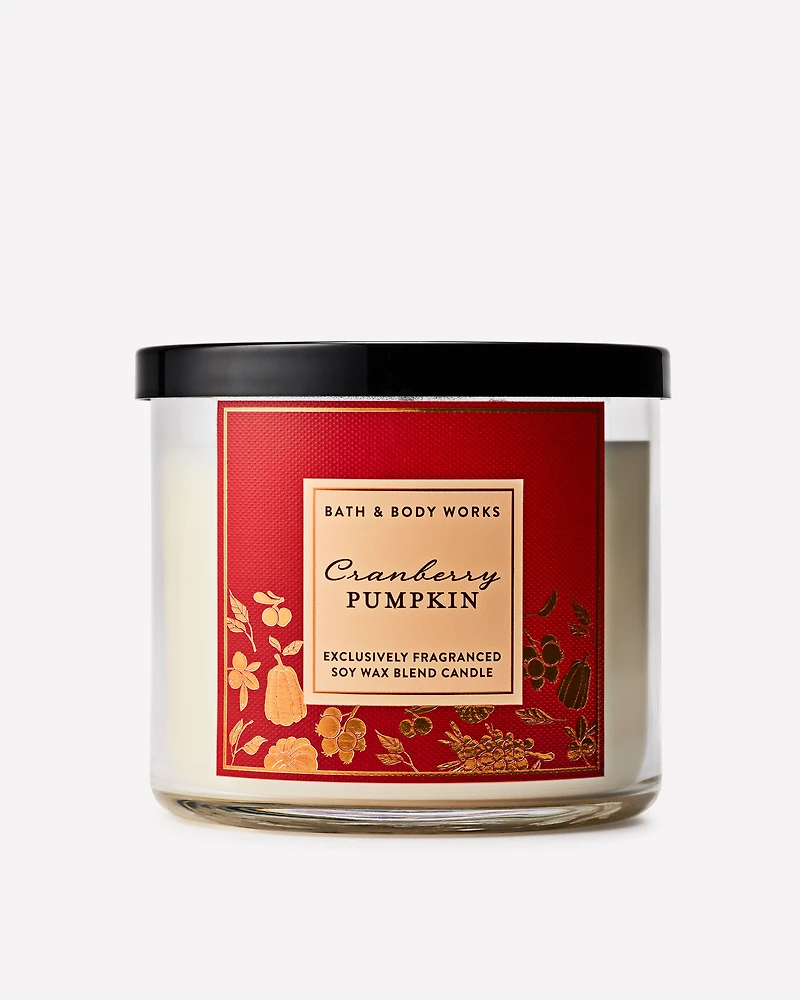 Cranberry Pumpkin 3-Wick Candle