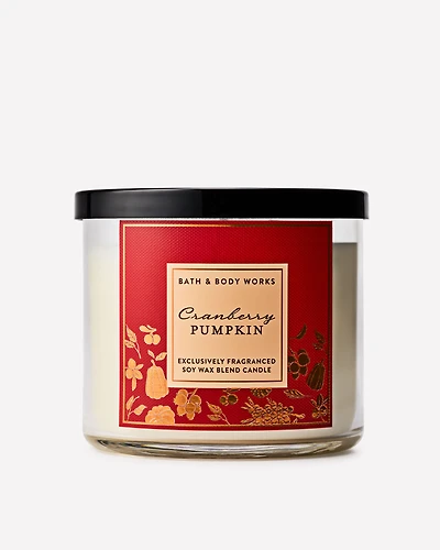 Cranberry Pumpkin 3-Wick Candle
