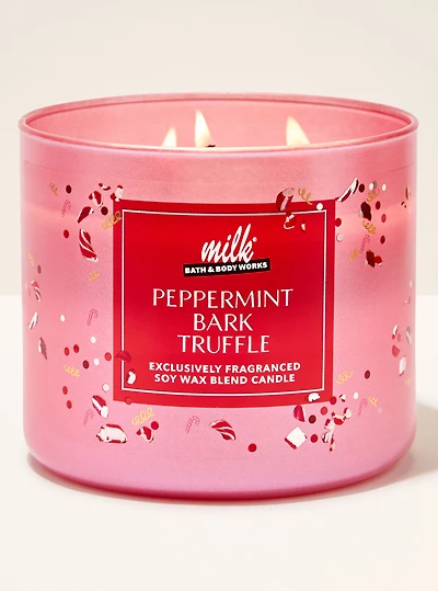 Peppermint Bark Truffle 3-Wick Candle