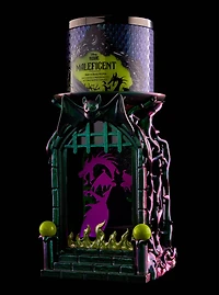 Maleficent Shadowbox Pedestal 3-Wick Candle Holder