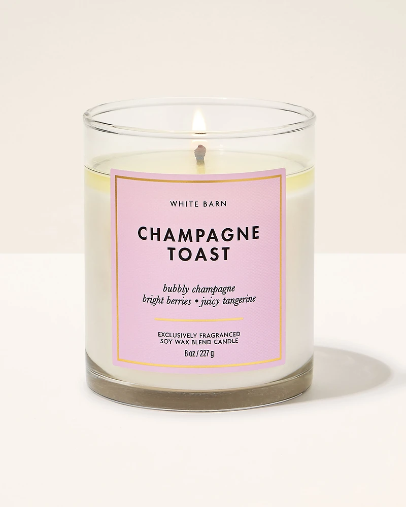 Champagne Toast Single Wick Candle
