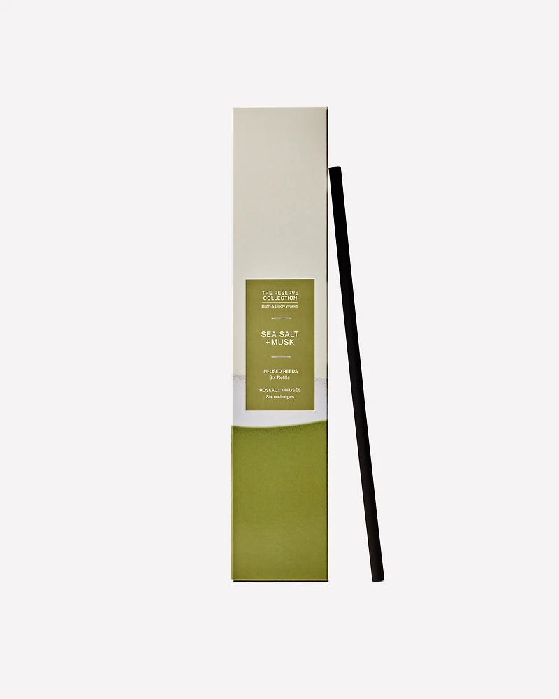 Sea Salt + Musk Fragrance-Infused Liquidless Reeds
