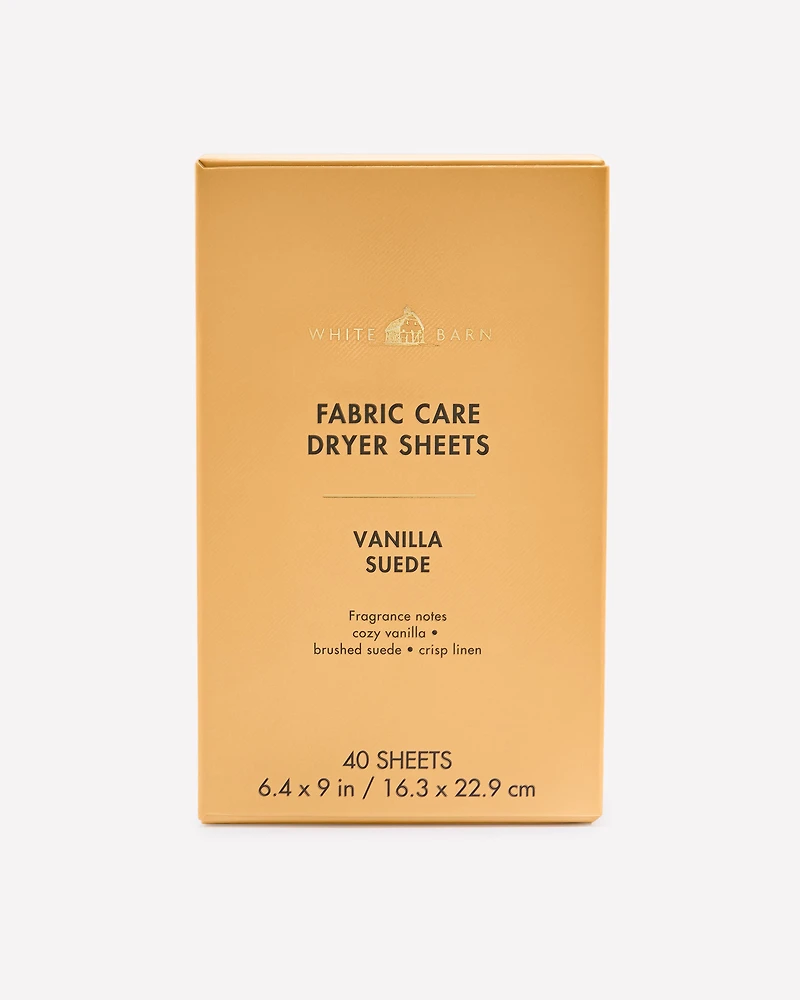 Vanilla Suede Dryer Sheets