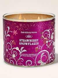 Strawberry Snowflakes 3-Wick Candle