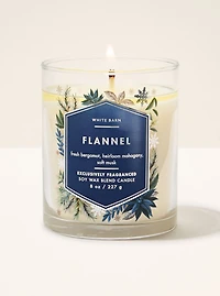 Flannel Single Wick Candle