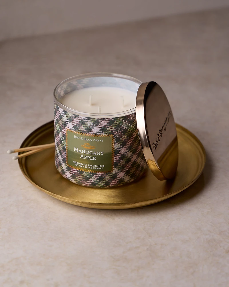 Mahogany Apple 3-Wick Candle