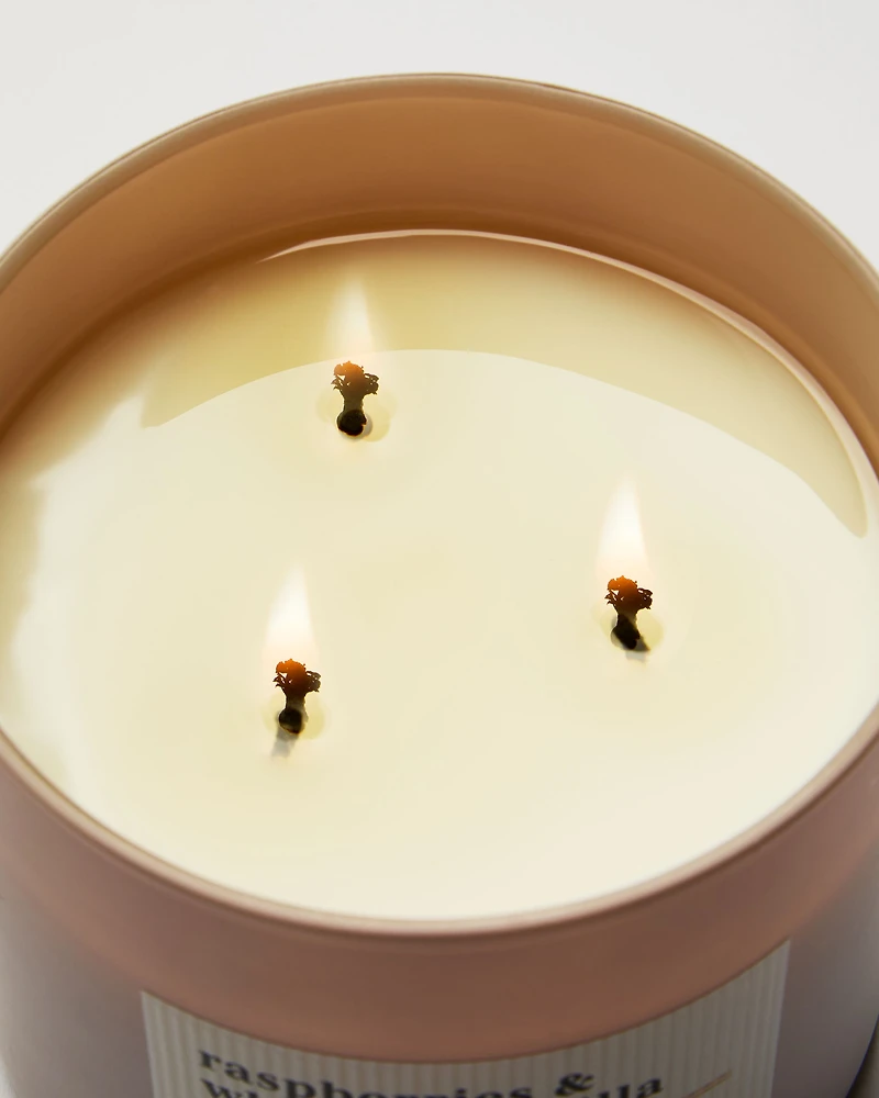 Raspberries & Whipped Vanilla 3-Wick Candle