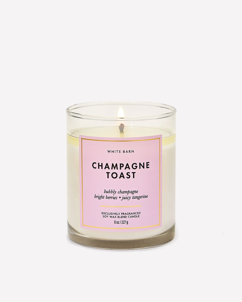 Champagne Toast Single Wick Candle
