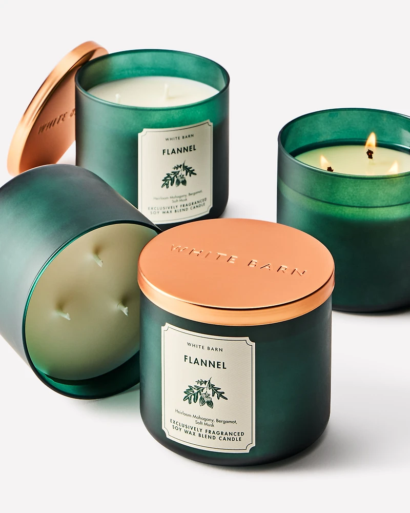 Flannel 3-Wick Candle