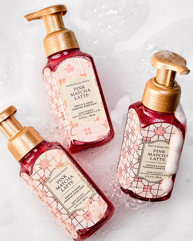 Pink Matcha Latte Gentle & Clean Foaming Hand Soap