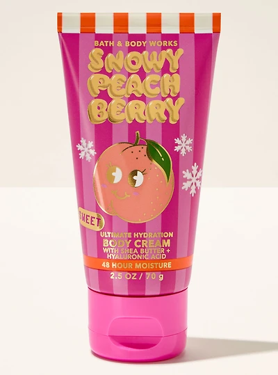 Snowy Peach Berry Travel Size Ultimate Hydration Body Cream