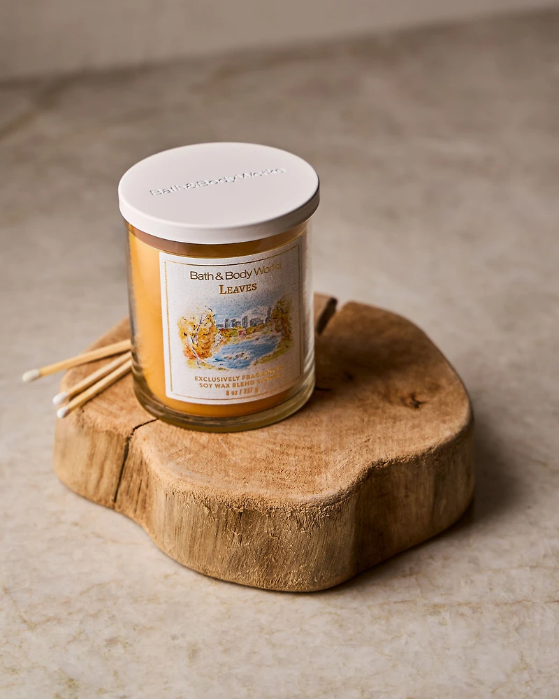 Leaves Single Wick Candle