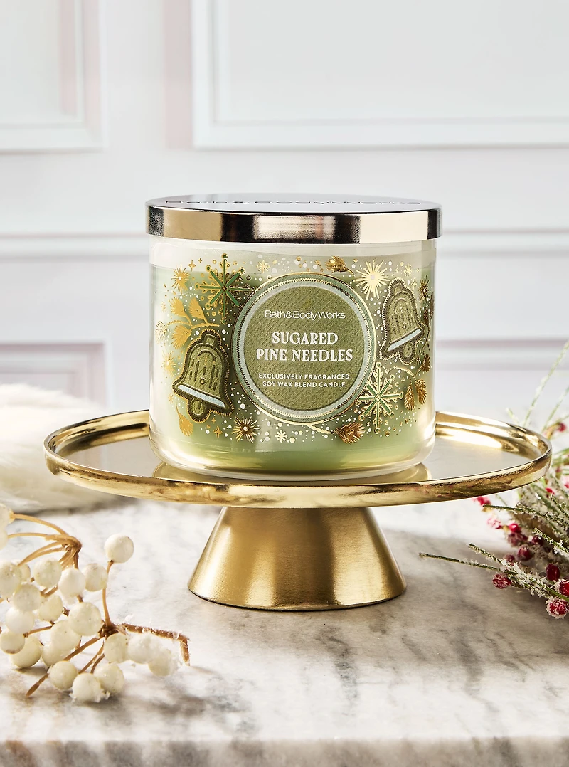 Sugared Pine Needles 3-Wick Candle
