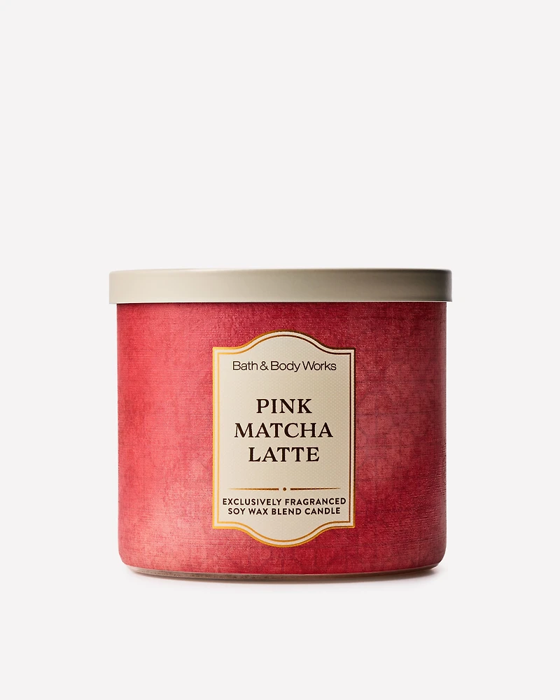 Pink Matcha Latte 3-Wick Candle
