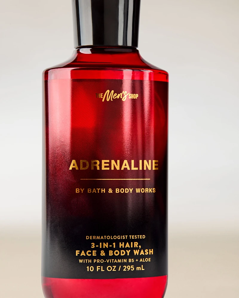 Adrenaline 3-in-1 Hair, Face & Body Wash