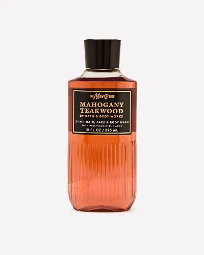 Mahogany Teakwood 3-in-1 Hair, Face & Body Wash