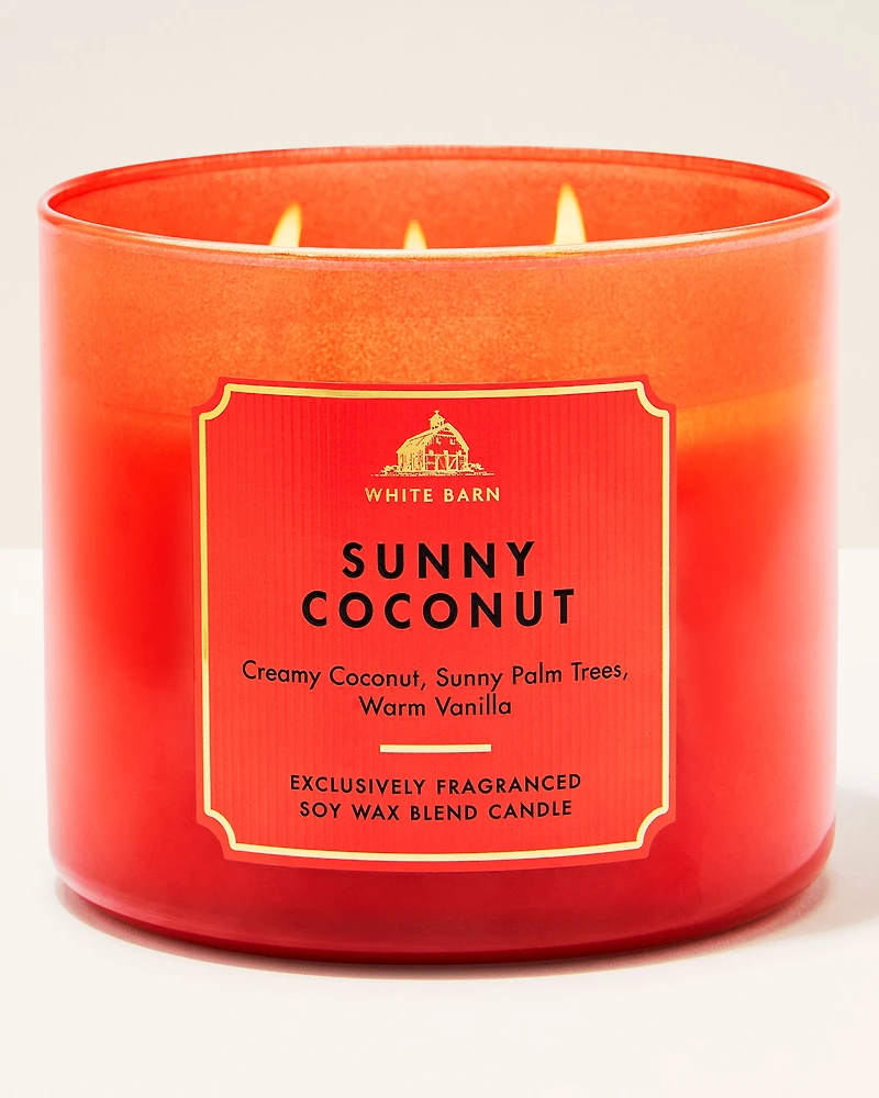 Sunny Coconut 3-Wick Candle