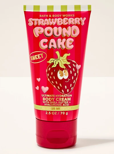 Strawberry Pound Cake Travel Size Ultimate Hydration Body Cream