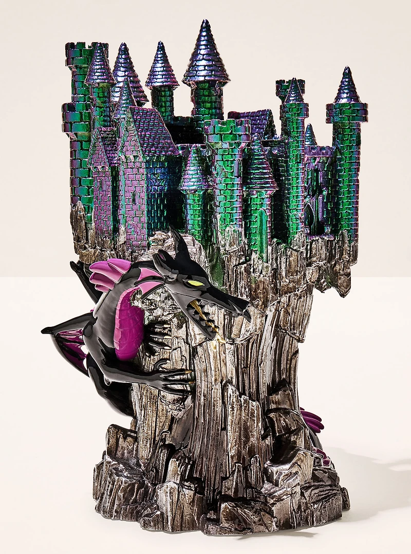 Maleficent Dragon Castle Pedestal 3-Wick Candle Holder