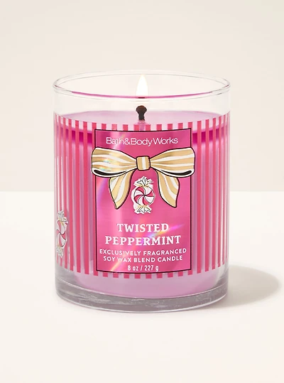 Twisted Peppermint Single Wick Candle