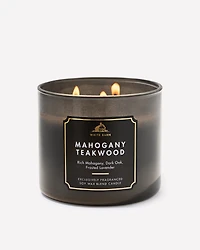 Mahogany Teakwood 3-Wick Candle