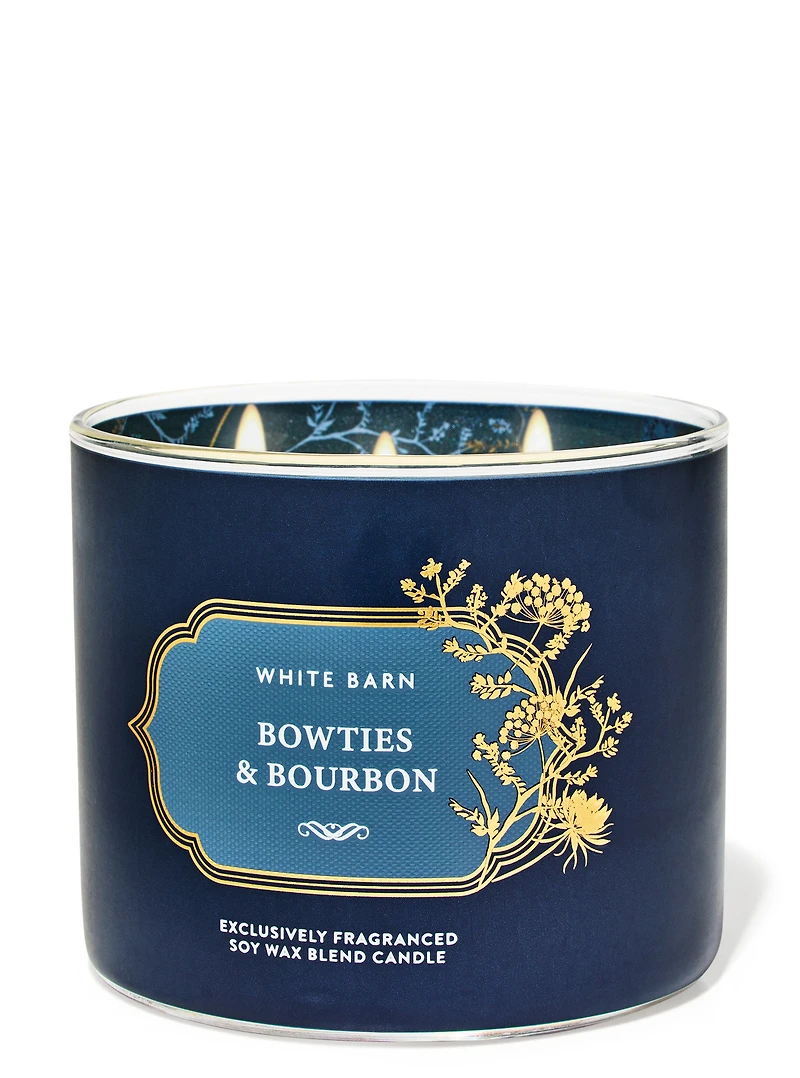Bowties & Bourbon 3-Wick Candle