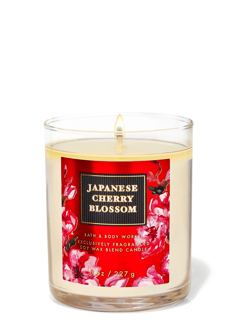 Japanese Cherry Blossom Single Wick Candle