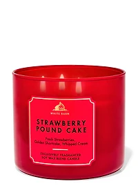 Strawberry Pound Cake 3-Wick Candle